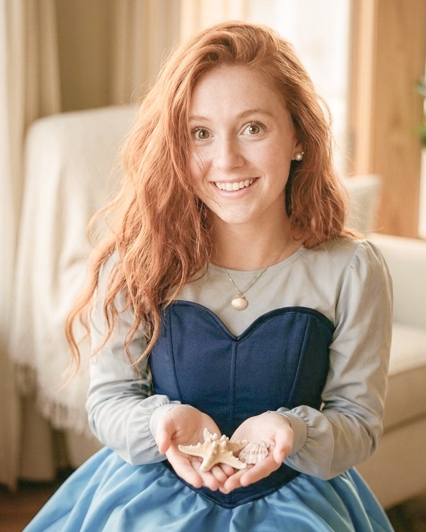 Mermaid Explorer princess babysitter character - Enchanted Childcare Orlando