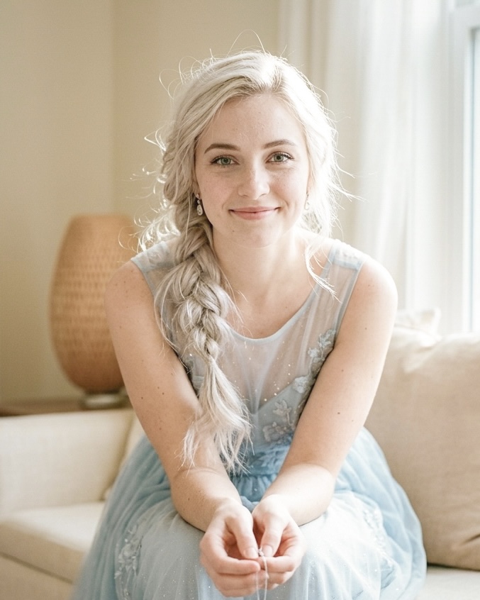 Ice Queen princess babysitter character - Enchanted Childcare Orlando
