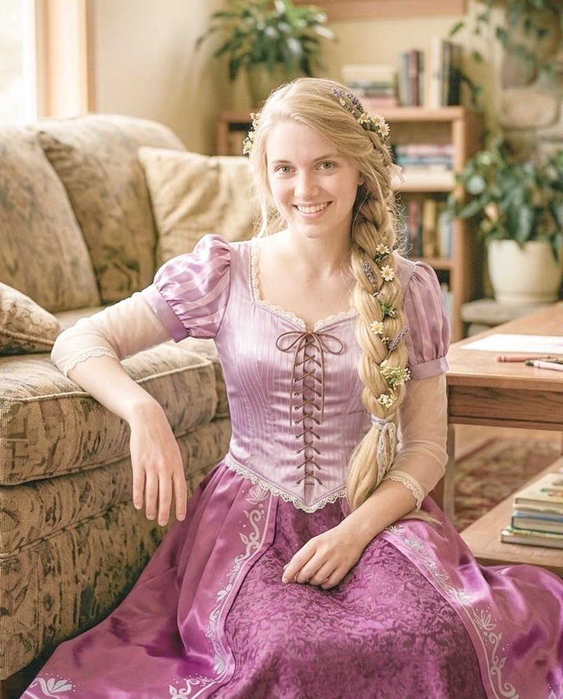 Lantern Dreamer princess babysitter character - Enchanted Childcare Orlando